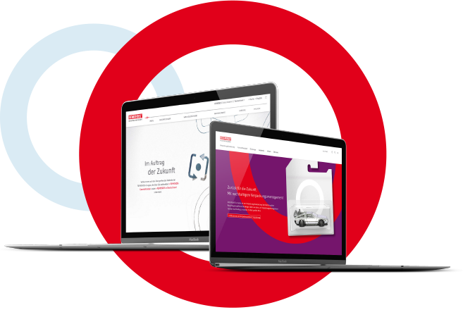 EASY-LIZE - das Portal für Verpackungslizenzierung von EKO-PUNKT - Teaser nachhaltige  Partner Remondis Gruppe und EKO-PUNKT Macbook Notebook online